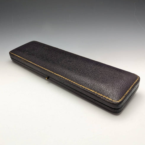 1910年 英国ヴィンテージ 純銀 大型アノイティングスプーン 85g ケース入り